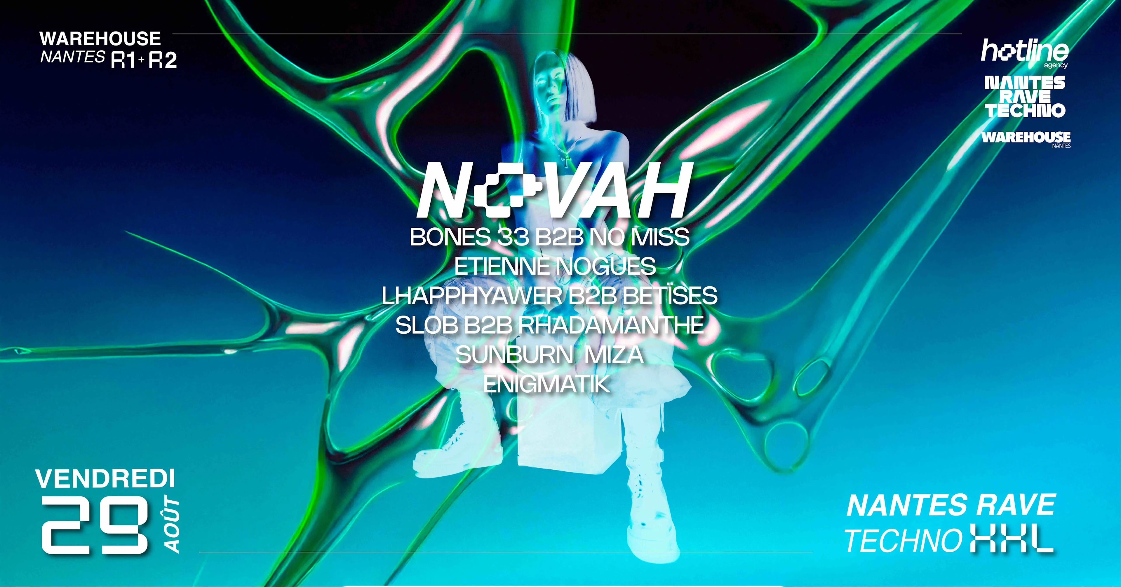 Nantes Rave Techno X Hotline All Stars W/ Novah & More