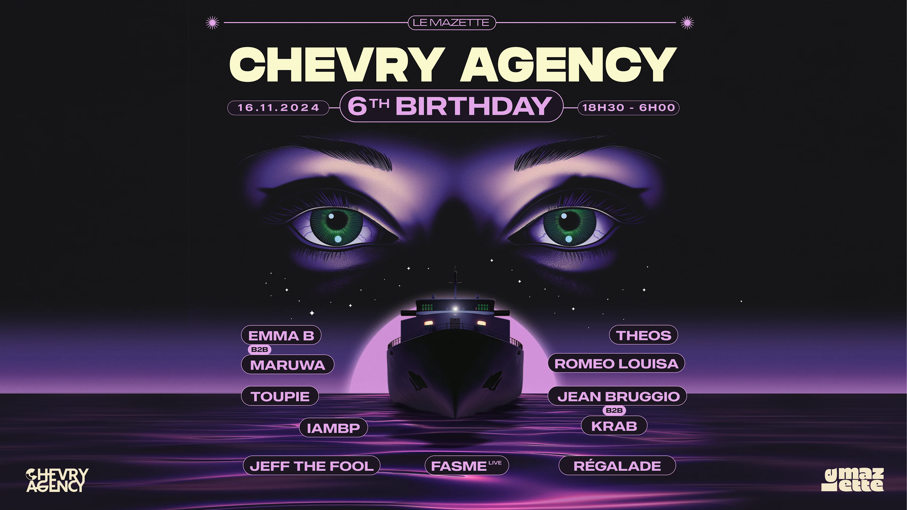 Chevry 6th Anniversary : Emma B B2b Maruwa, Theos, Fasme