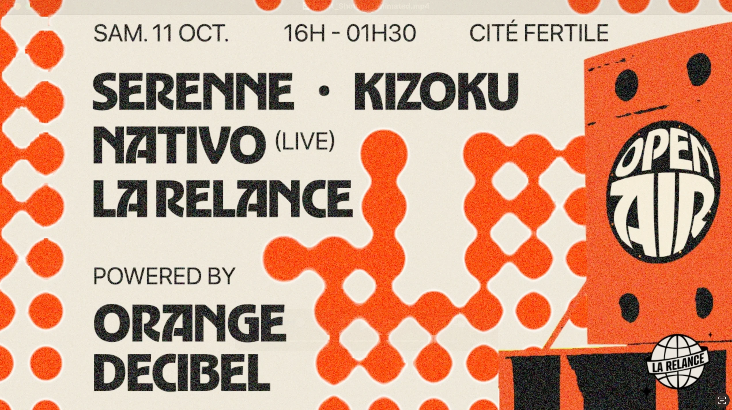 La Relance X La Cité Fertile : A Last Open Air