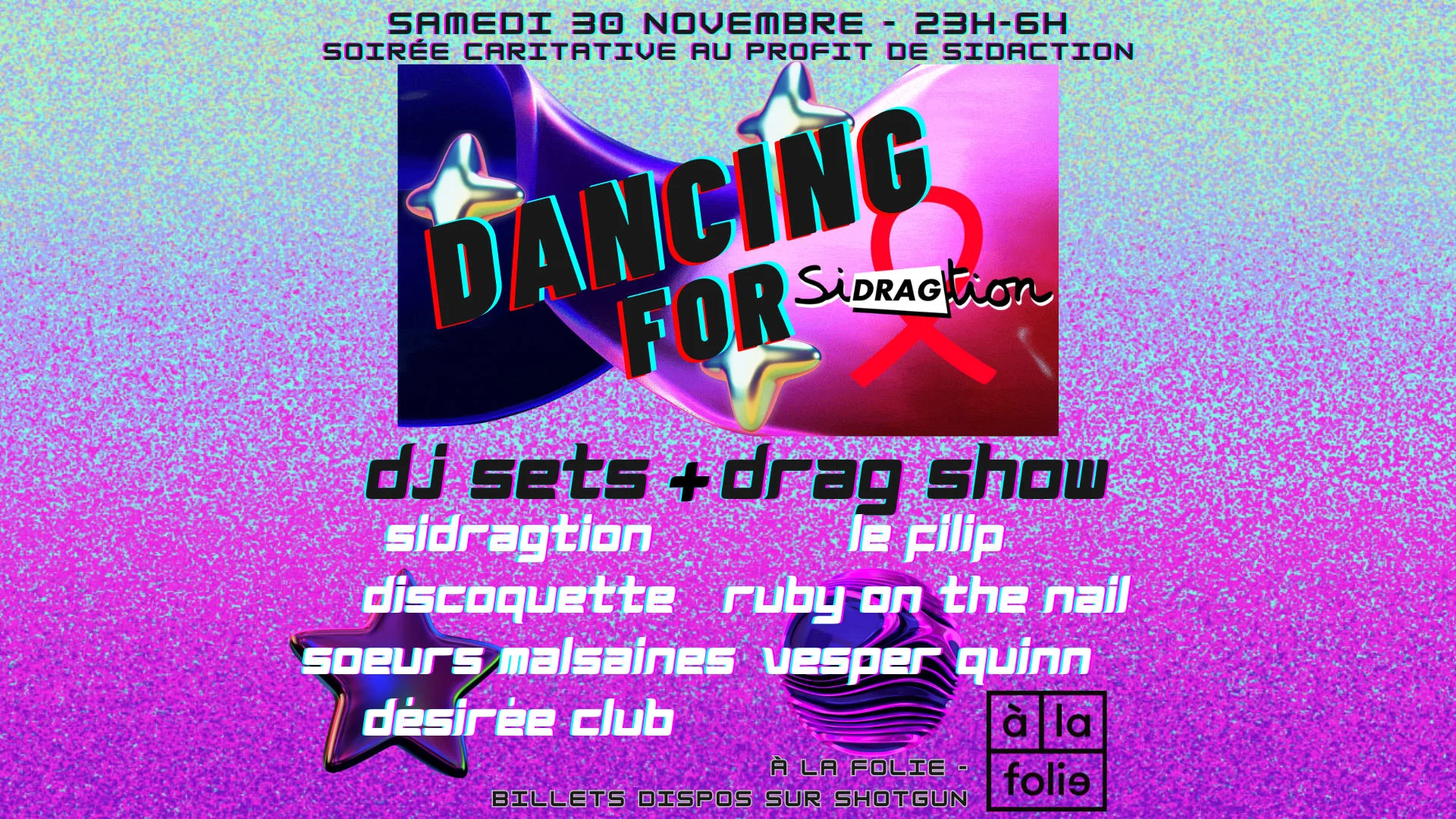 Dancing For Sidragtion - Soirée Caritative Pour Sidaction
