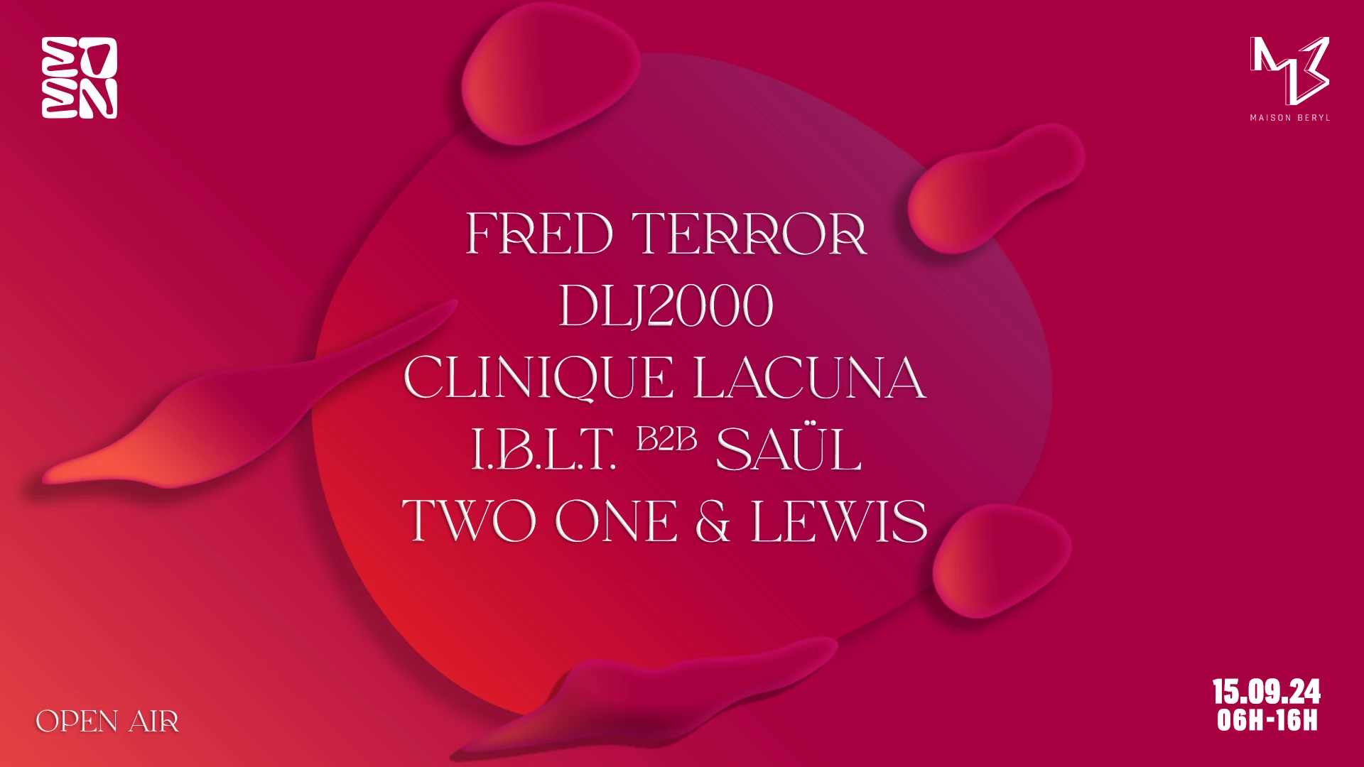 Maison Béryl X Eden : Fred Terror, Clinique Lacuna & More
