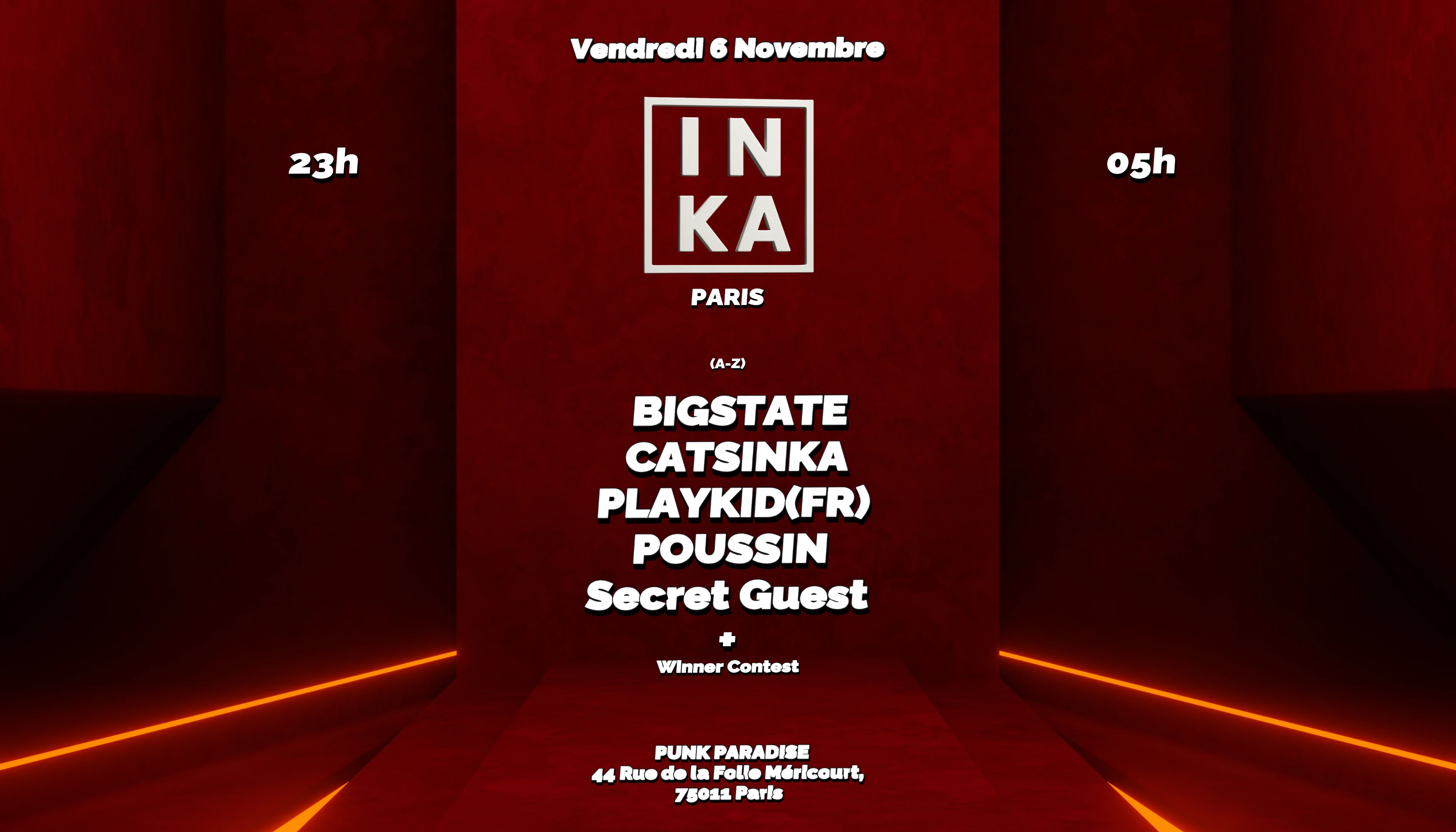 Inka Paris : Catsinka, Bigstate, Poussin, Playkid(Fr), Guest