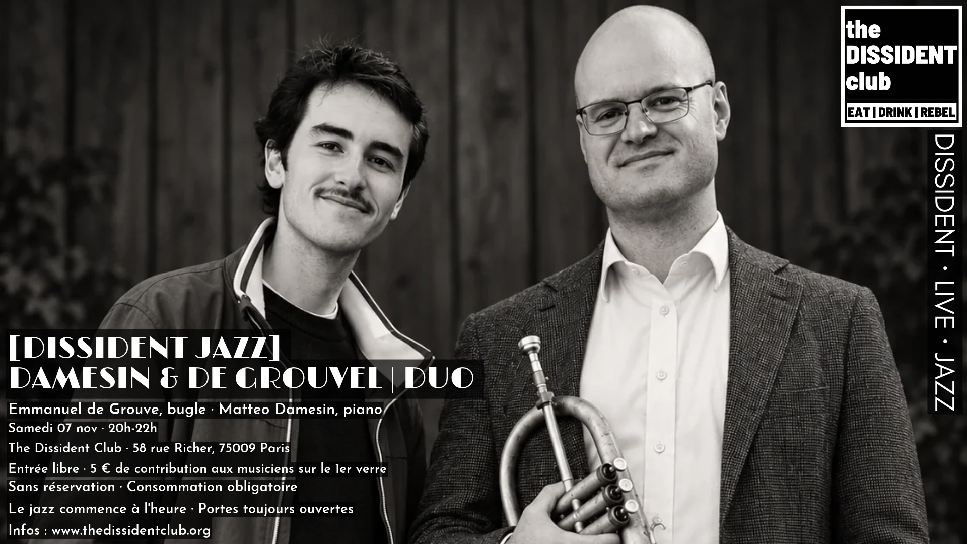 [Dissident Jazz] Damesin & De Grouvel | Duo