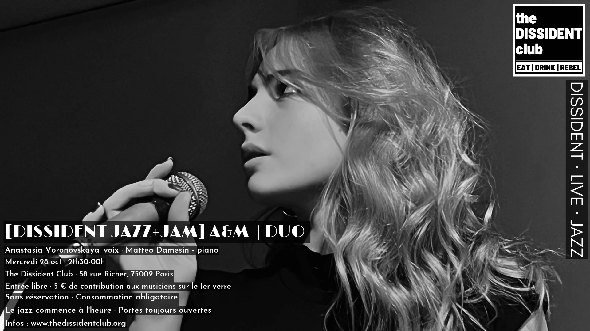 [Dissident Jazz+Jam] Anastasia & Matteo | Duo