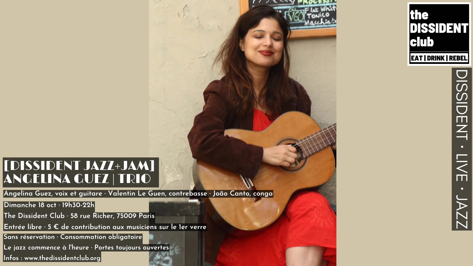 [Dissident Jazz+Jam] Angelina Guez | Trio