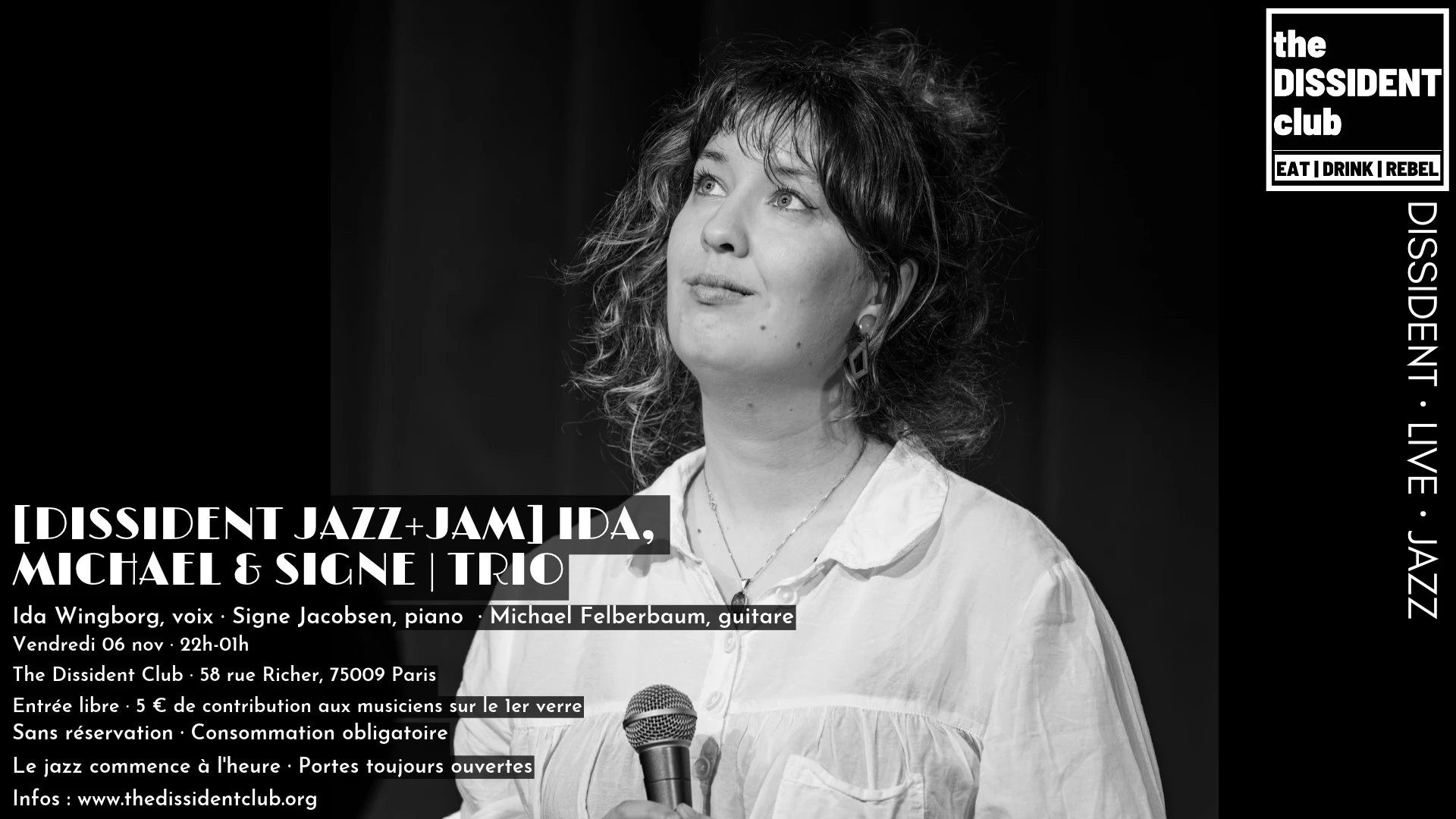 [Dissident Jazz+Jam] Ida, Michael & Signe | Trio