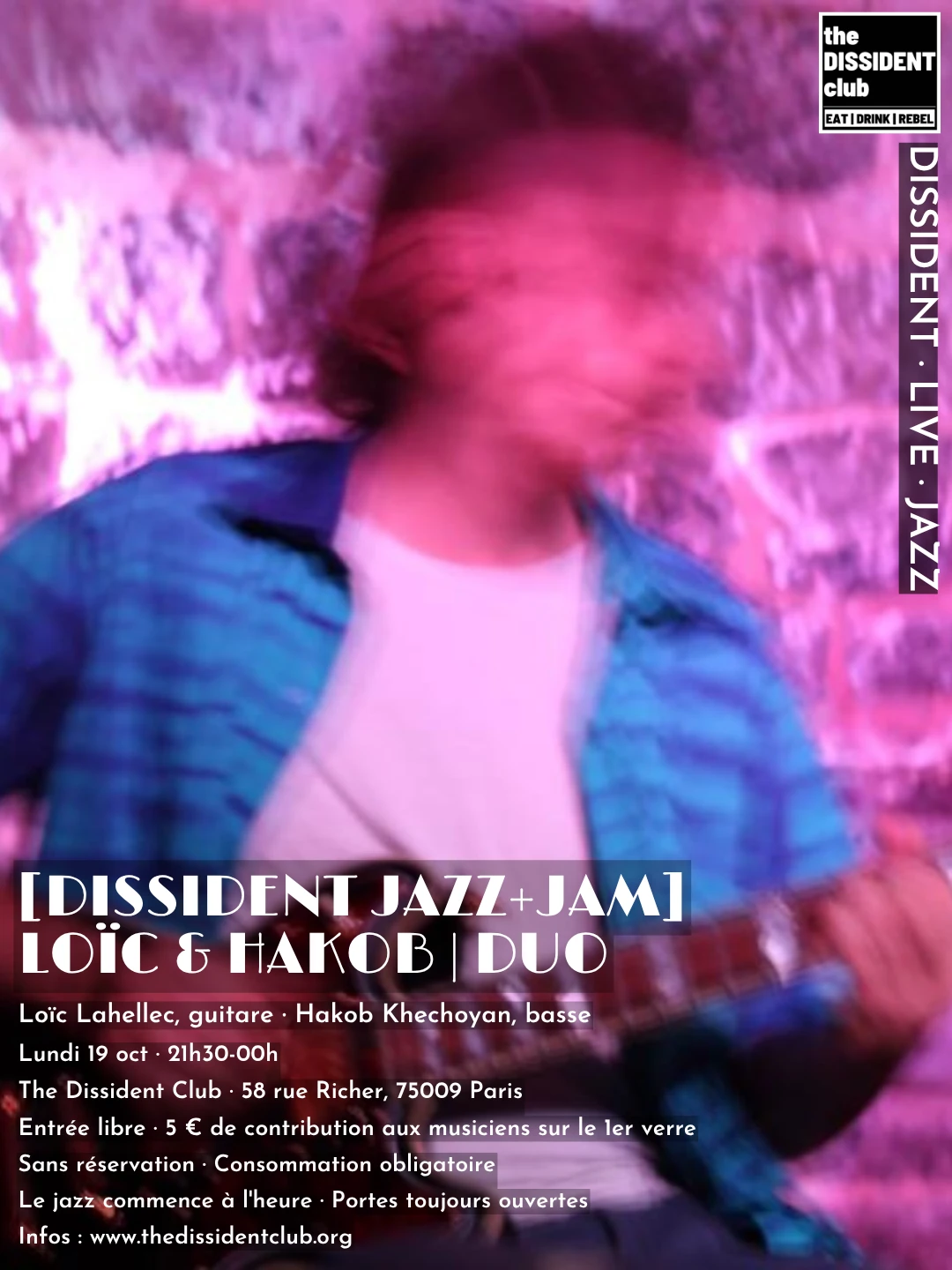 [Dissident Jazz+Jam] Loïc & Hakob | Duo