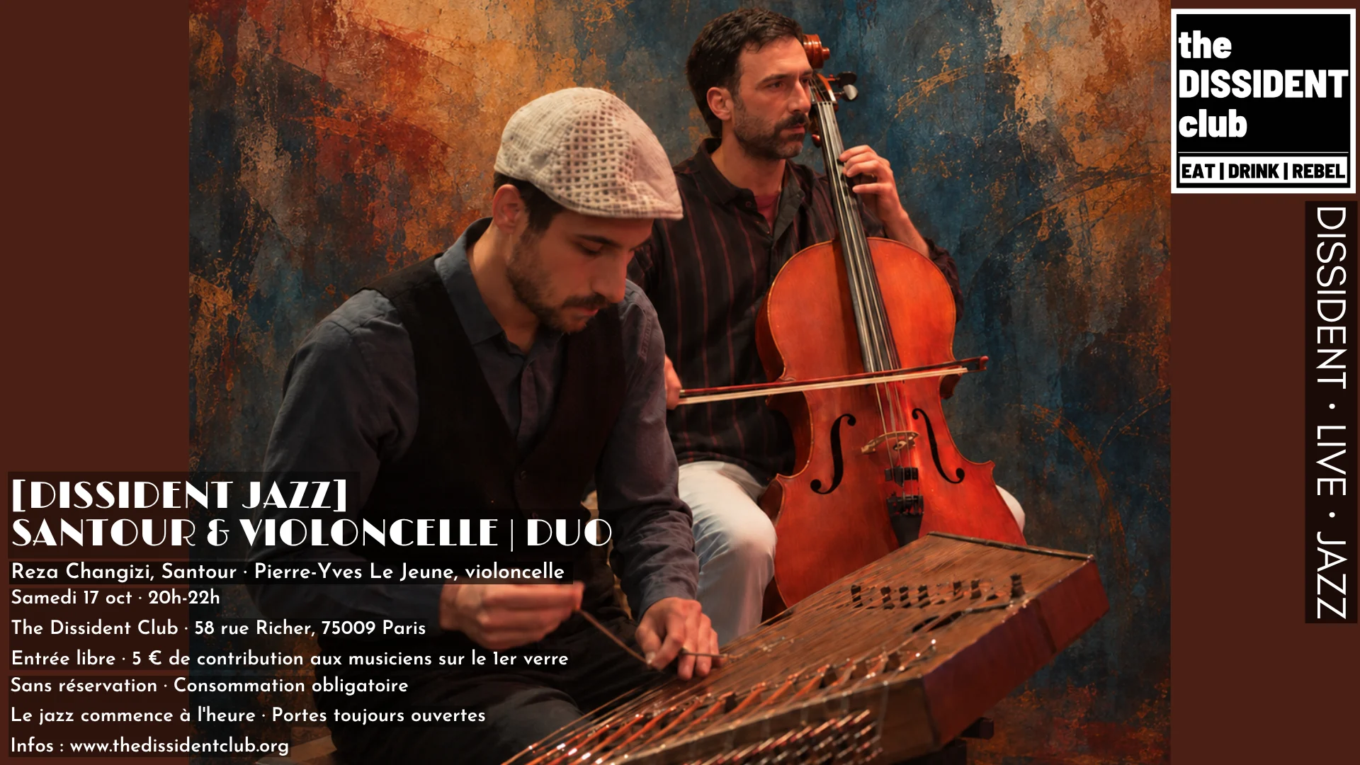 [Dissident Jazz] Santour & Violoncelle | Duo