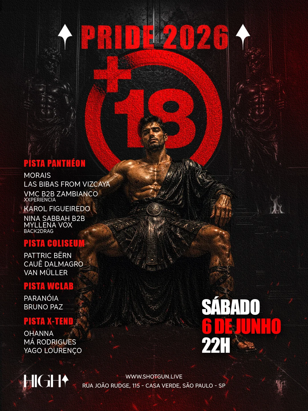 06.06 - Festa +18 - The X Odyssey - Pride 2026