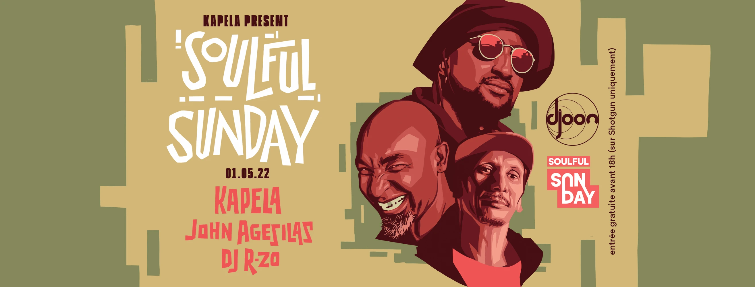 Djoon: Soulful Sunday W/ Kapela, John Agesilas & Rzo