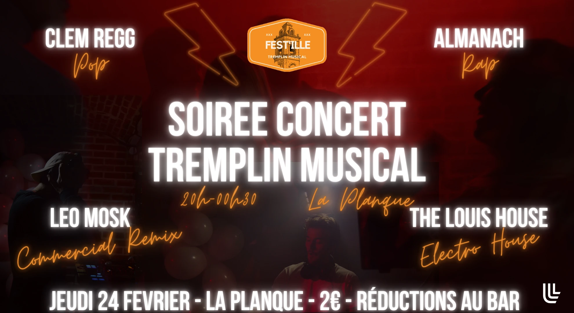 💃 Soirée Concert #4 - Fest'ille - Tremplin Musical 🕺 @Laplanque