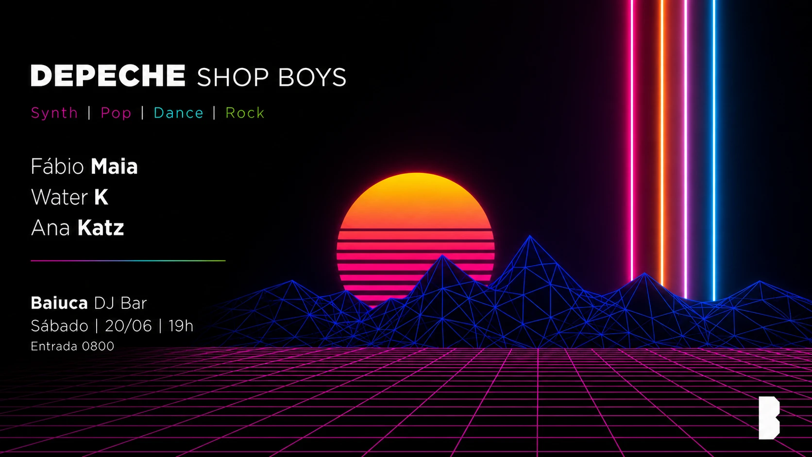 Depeche Shop Boys #Ano2 - Entrada 0800