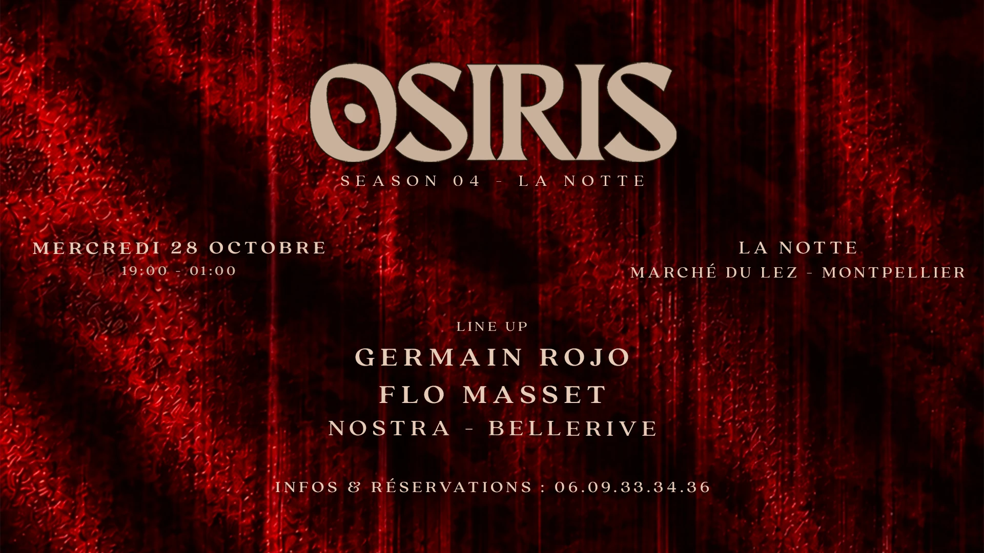 Osiris At La Notte : Germain Rojo - Flo Masset - Nostra
