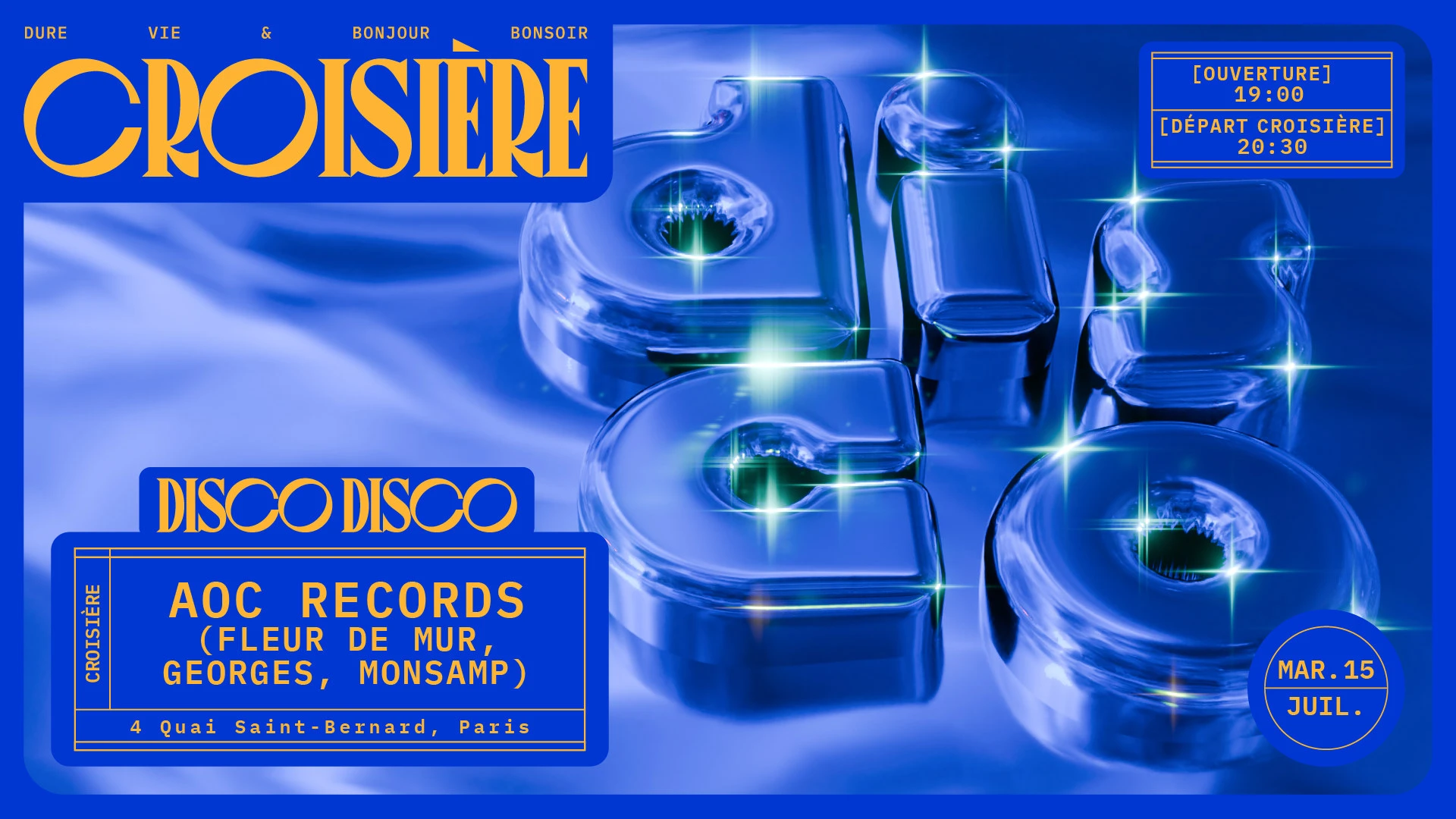 Disco Disco Croisière : Aoc Records (Fleur De Mur & More)