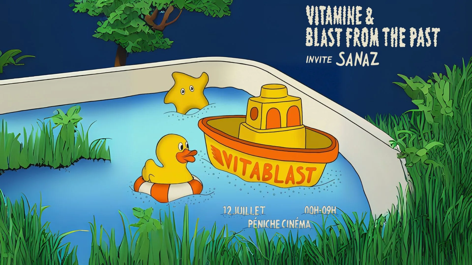Vitablast Invitent Sanaz: Péniche Cinéma, Paris