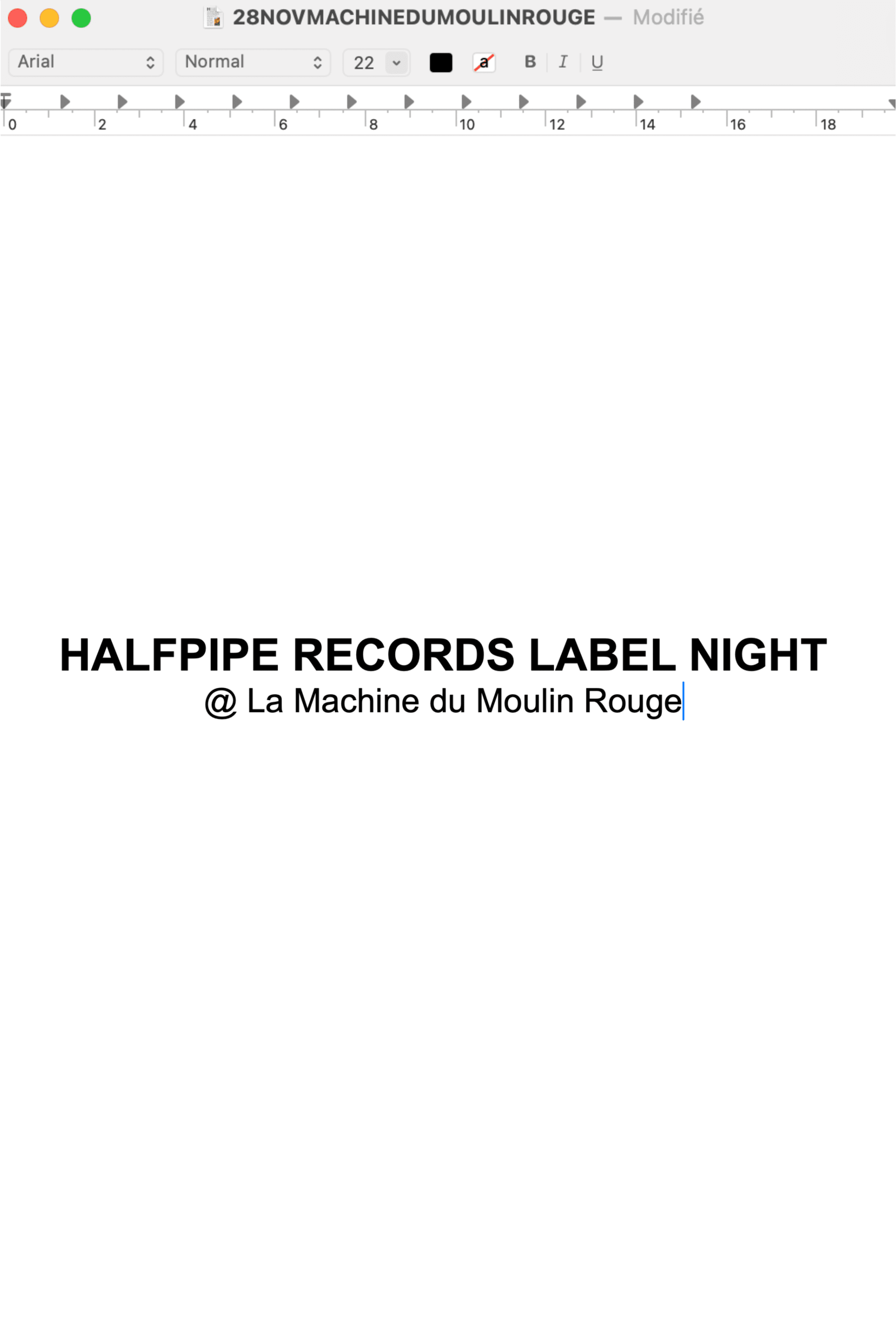 Halfpipe Records Label Night