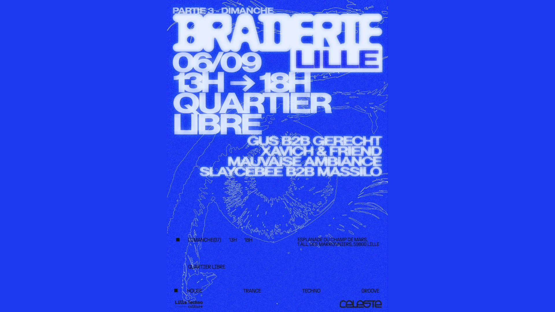 After Braderie : Lille Techno Culture + Céleste