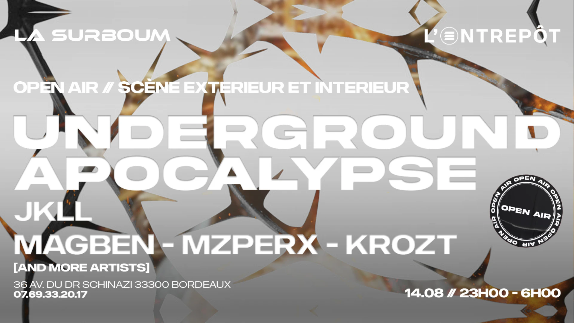 La Surboum - Underground Apocalypse (Open Air + Club)