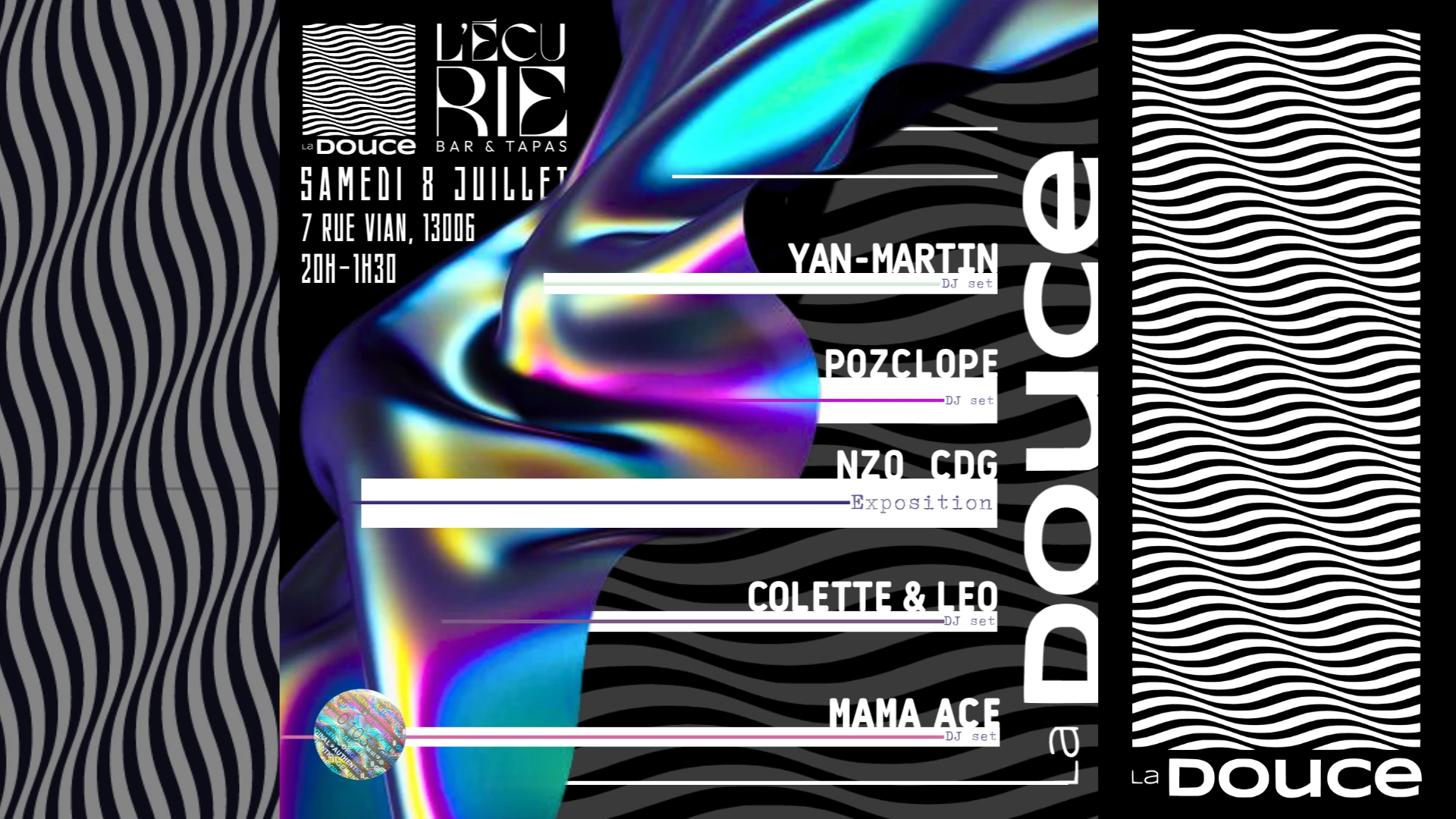 La Douce X L'ecurie . Nzo_Cdg Expo + Djset - Mama Ace & More