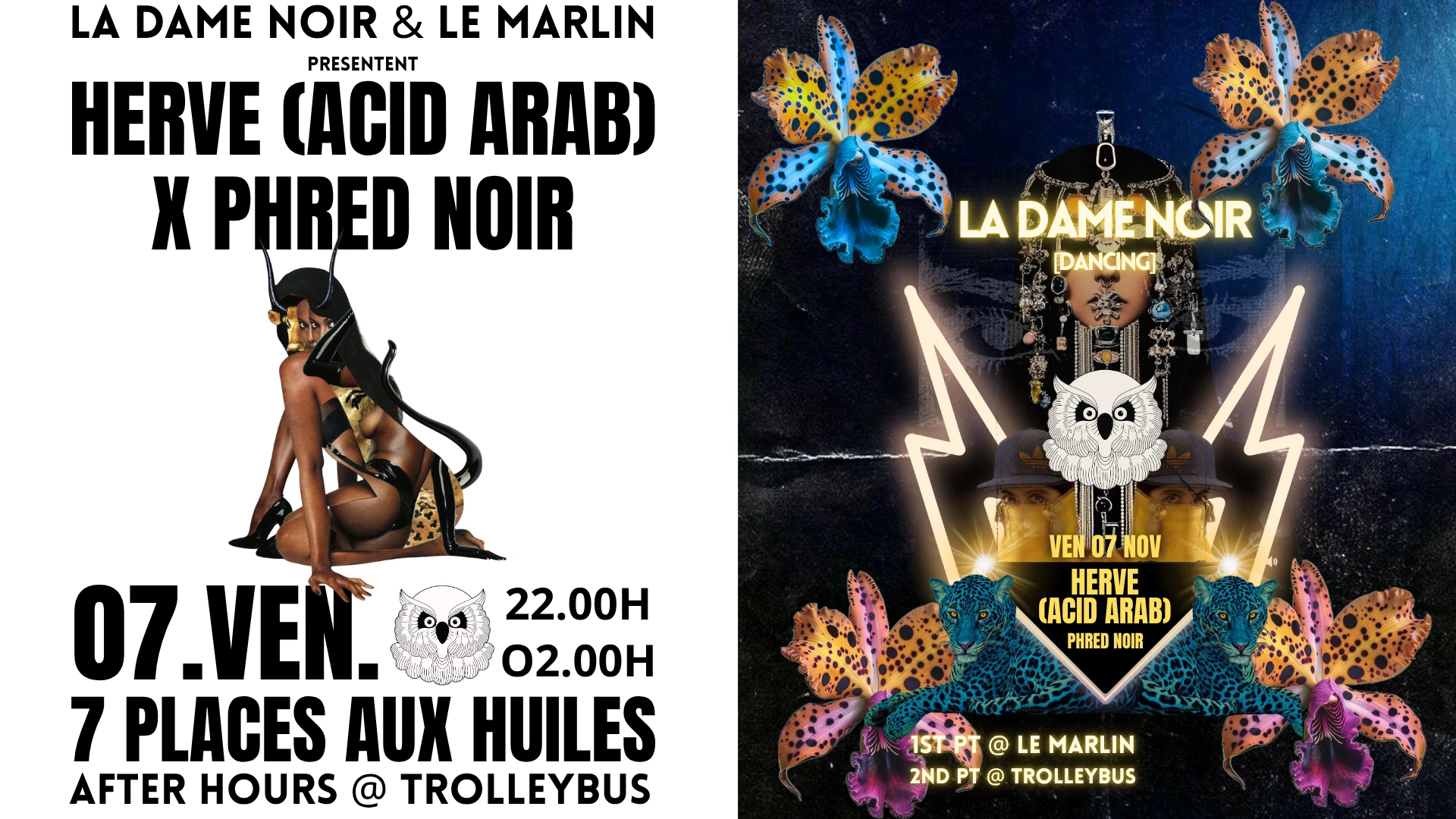 Herve (Acid Arab) & Phred Noir @ Le Marlin + Trolleybus