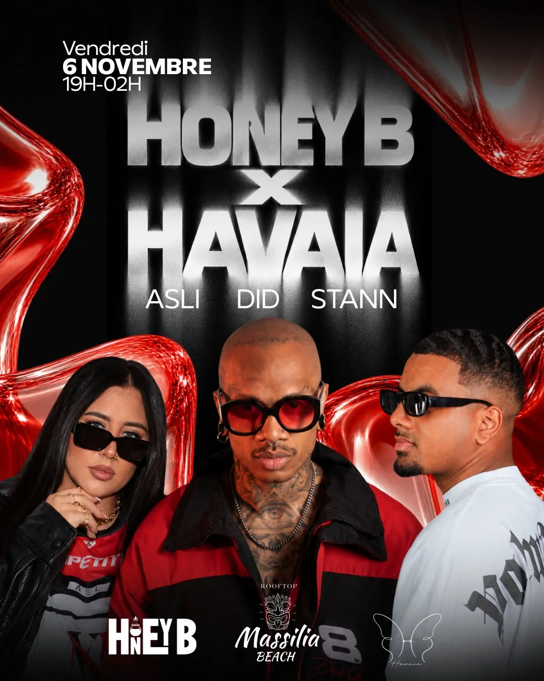 Honey B X Havaia X Massilia Beach