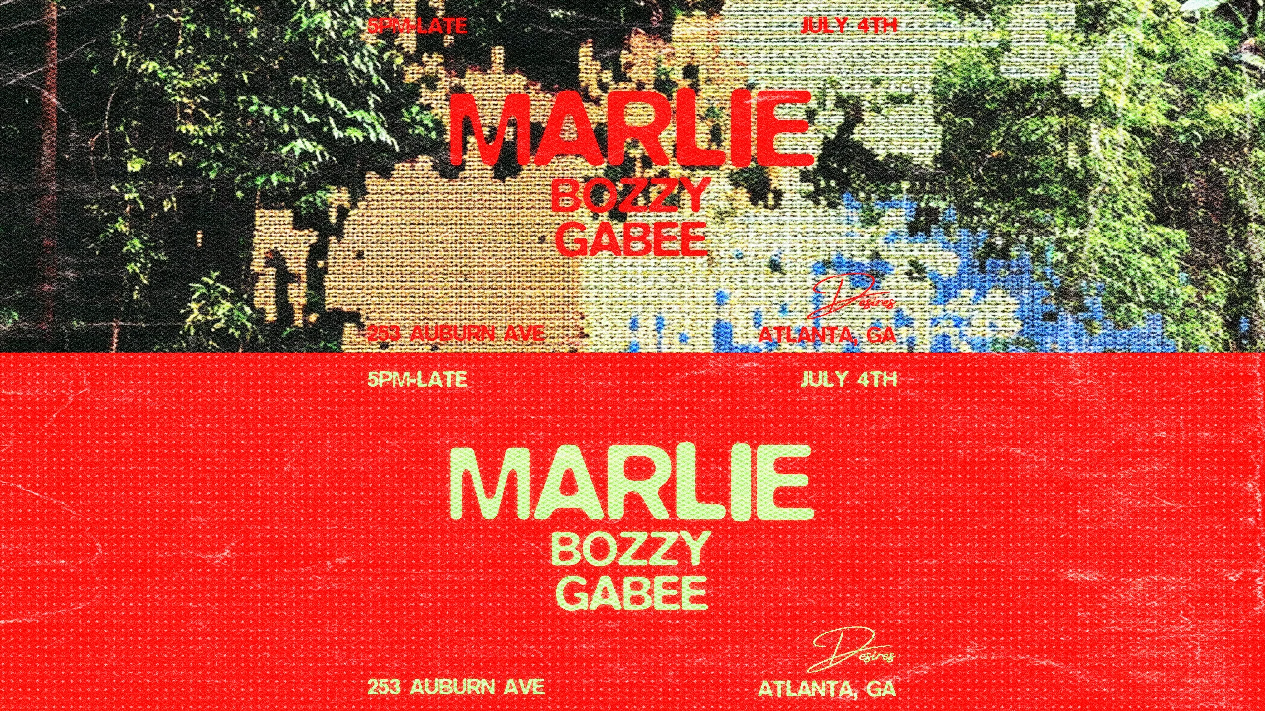 Desires Presents: Marlie (4th July Edition)