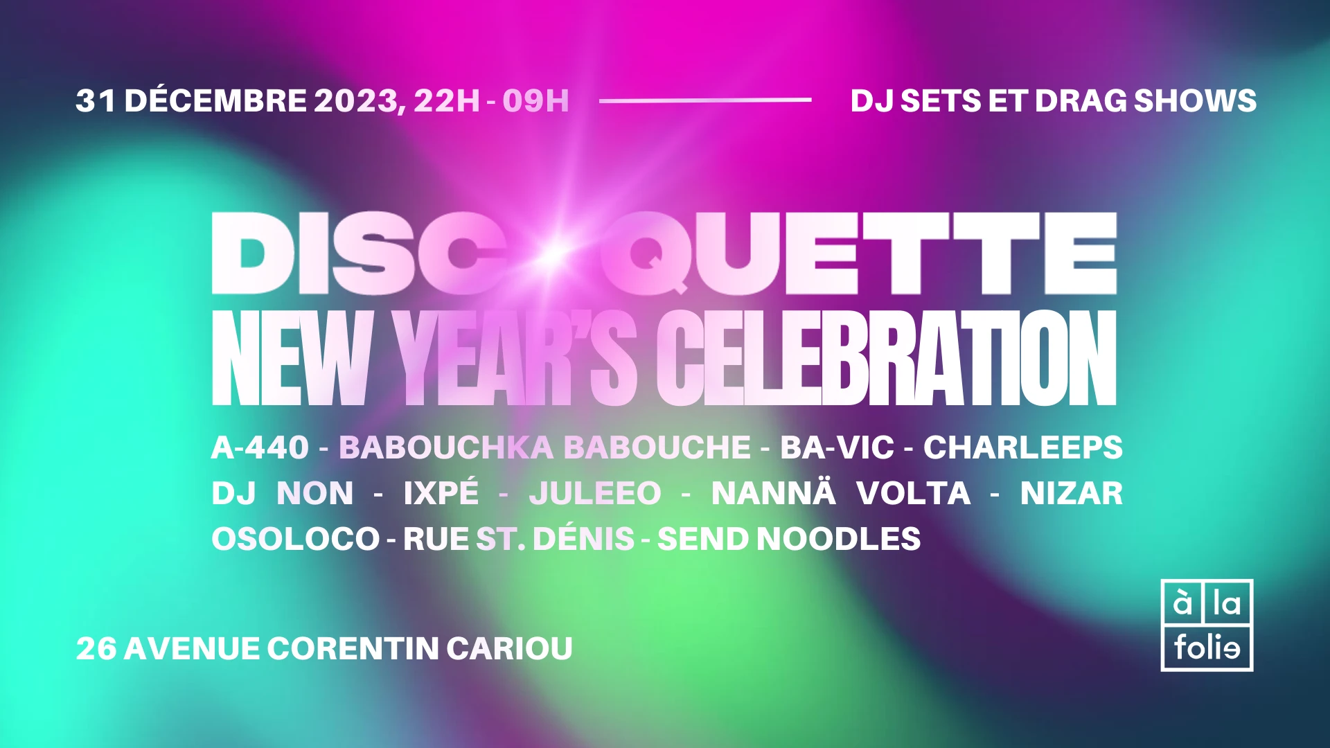 Discoquette New Year's Celebration