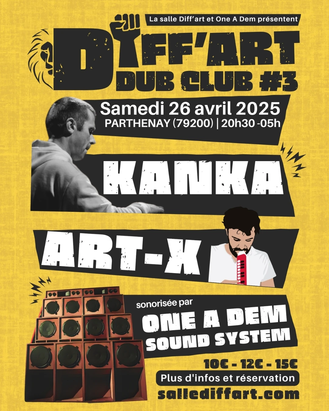Diff'art Dub Club : Kanka + Art-X + One A Dem Sound System