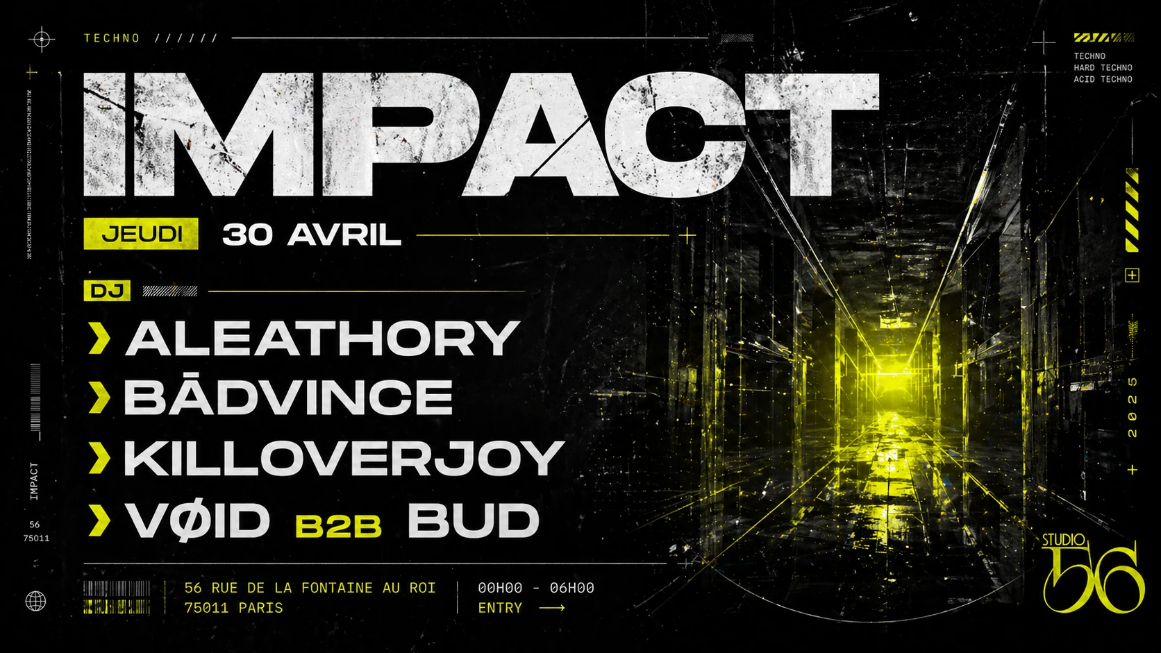 Impact  W/Aleathory  , Badvince , Killoverjoy , Vøid B2b Bud