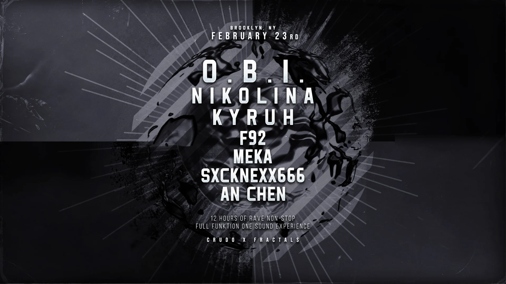 Crud0 X Fractals Presents: O.B.I. + Nikolina
