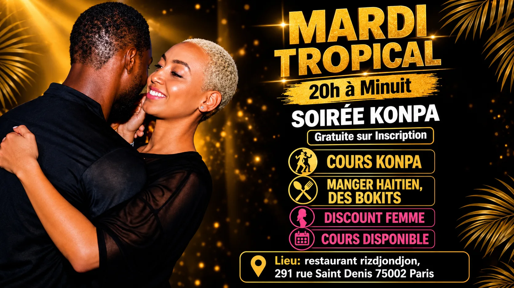 Soirée Zouk Et Konpa Gratuite