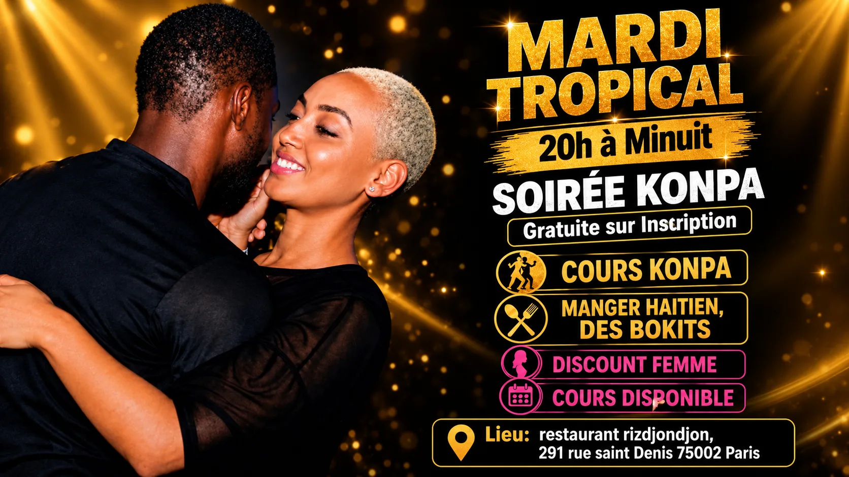 Soirée Zouk Et Konpa Gratuite