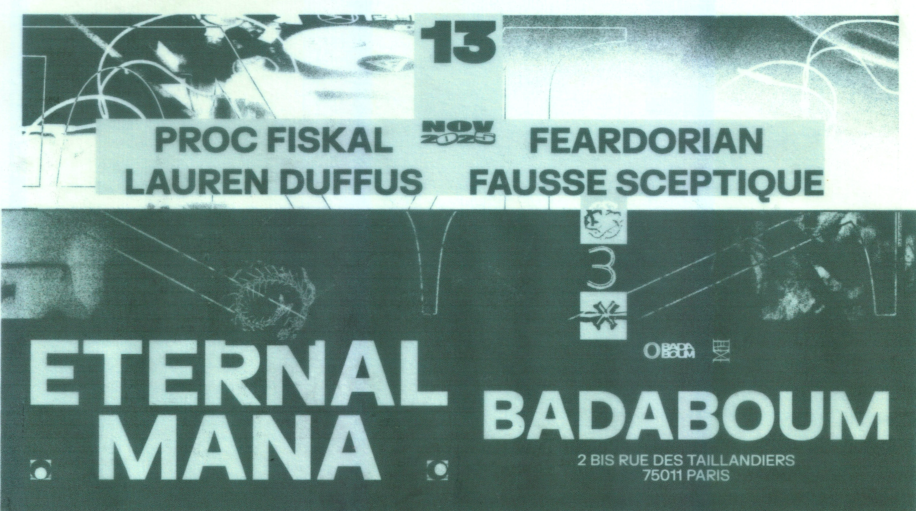 Concert — Eternal Mana : Feardorian, Lauren Duffus & More