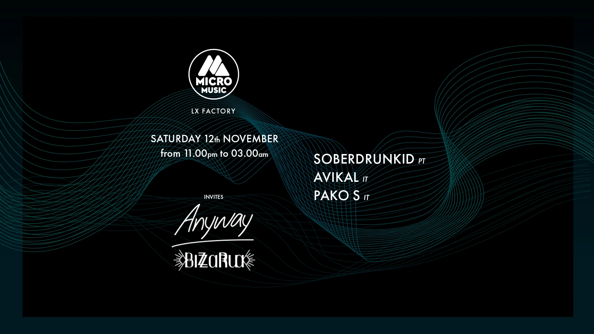 Micro Music Invites Anyway & Bizzarrua  -12.11