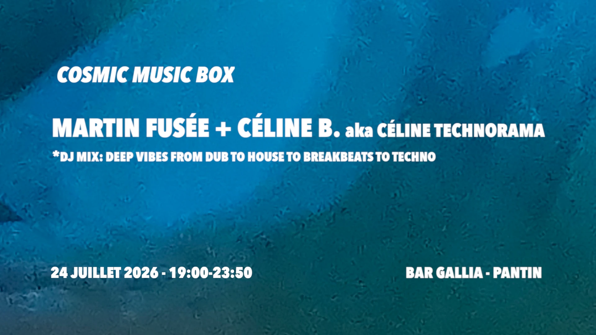 Cosmic Music Box: Martin Fusée + Céline B. _Technorama