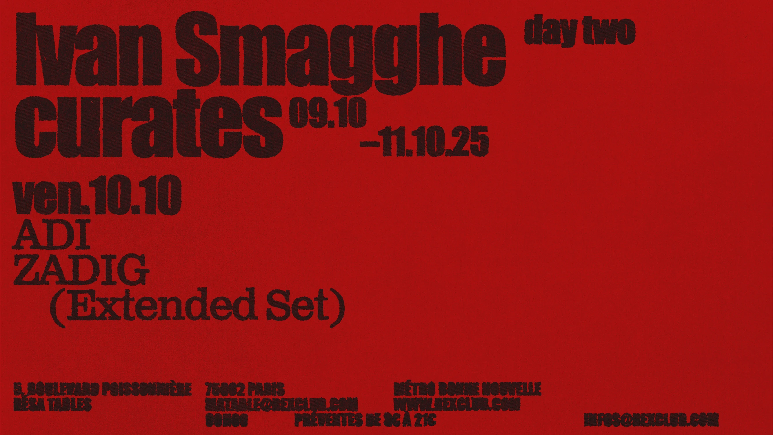 Ivan Smagghe Curates: Adi, Zadig (Extended Set)