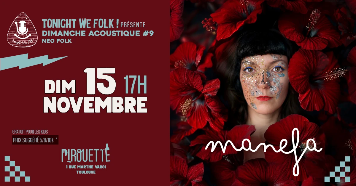 Concert Manefa • Dimanche Acoustique Dim 15 Novembre