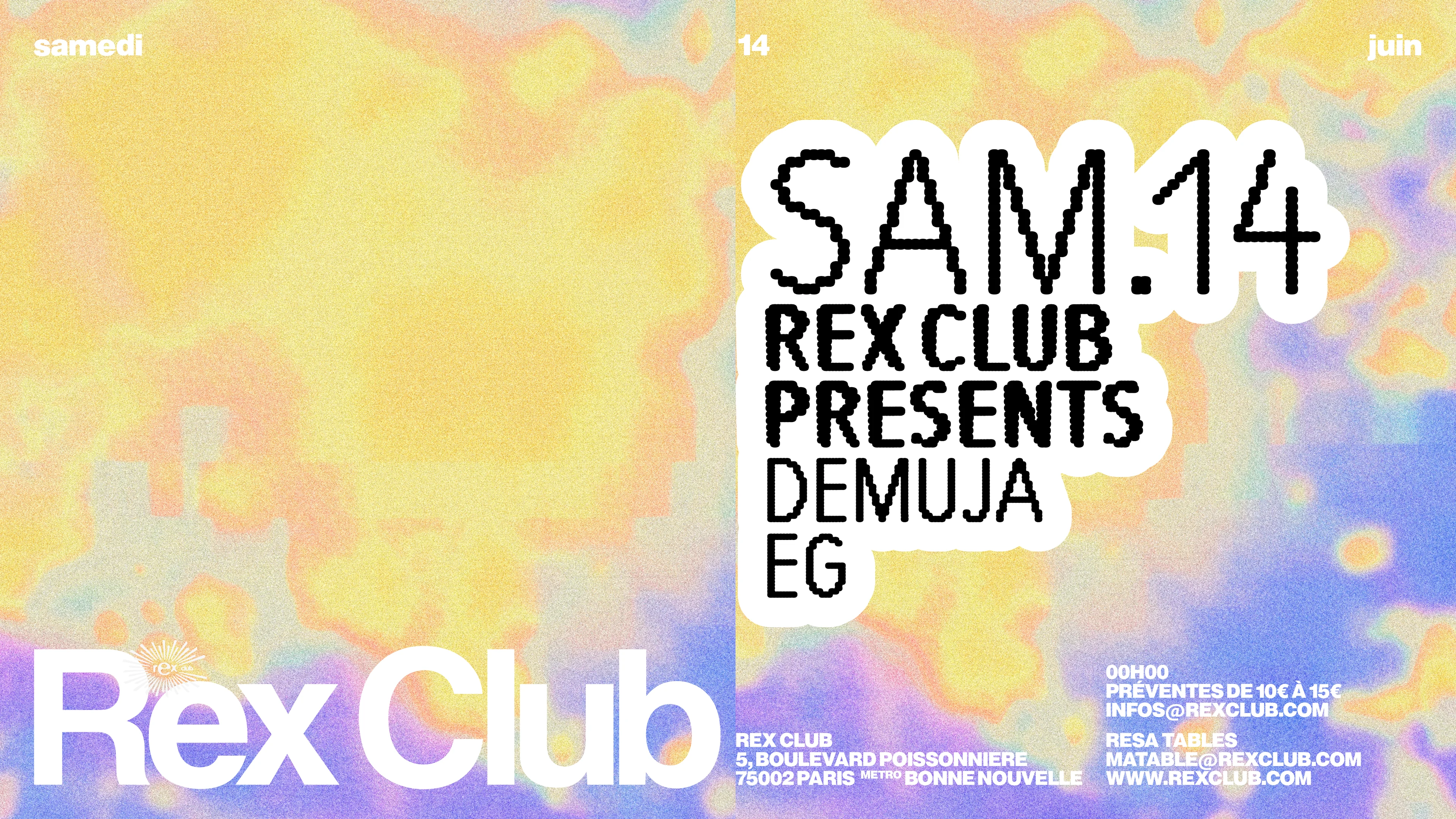 Rex Club Presents: Demuja, Eg
