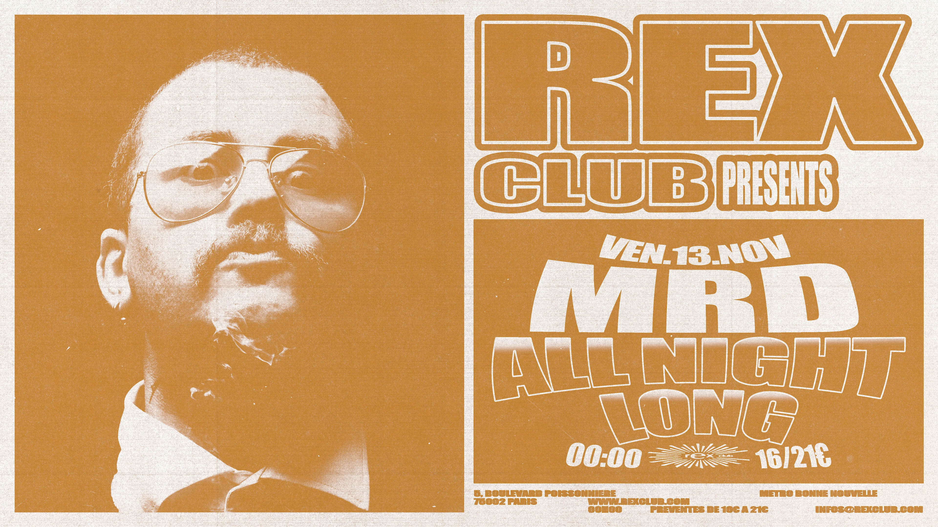 Rex Club Presents : Mrd All Night Long