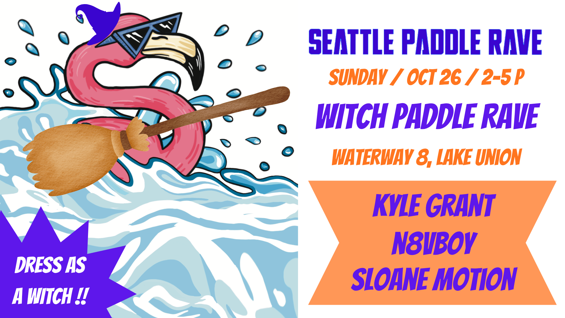Seattle Witch Paddle Rave - October 26, 2025