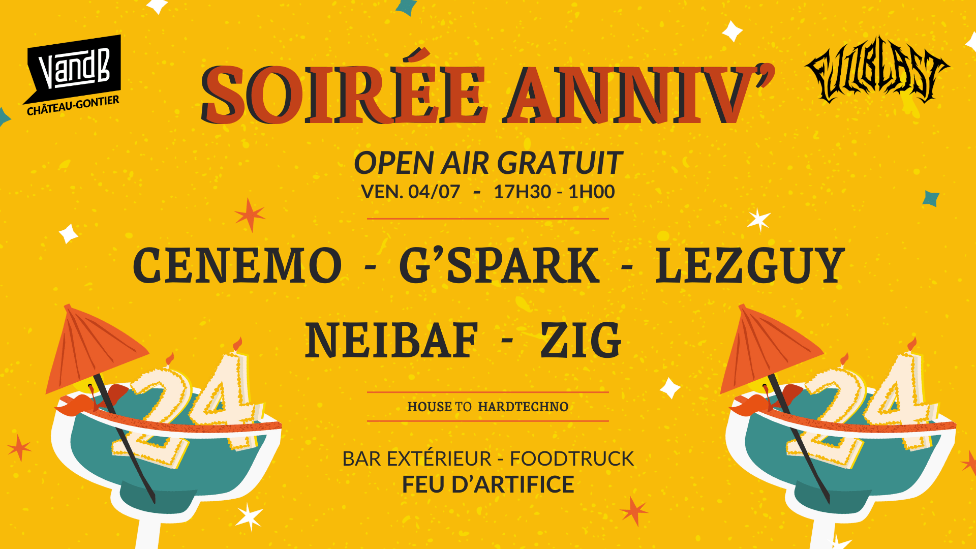 Open Air Anniversaire : Vandb Château-Gontier