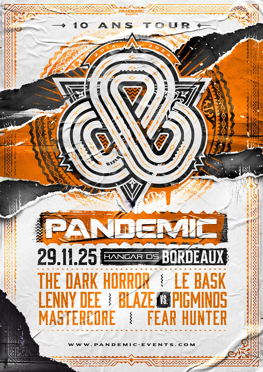 Pandemic - 10 Ans Tour // The Dark Horror / Le Bask / ...