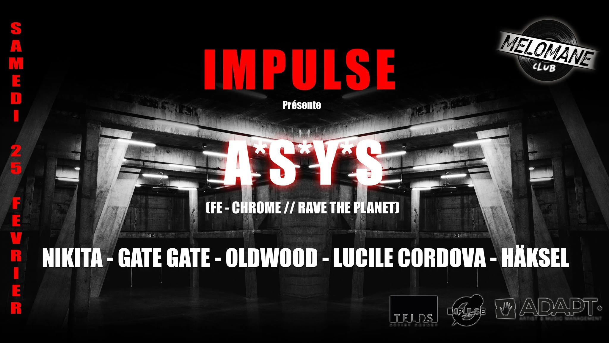 Impulse W/ A*S*Y*S +Nikita + Gate Gate + Oldwood...