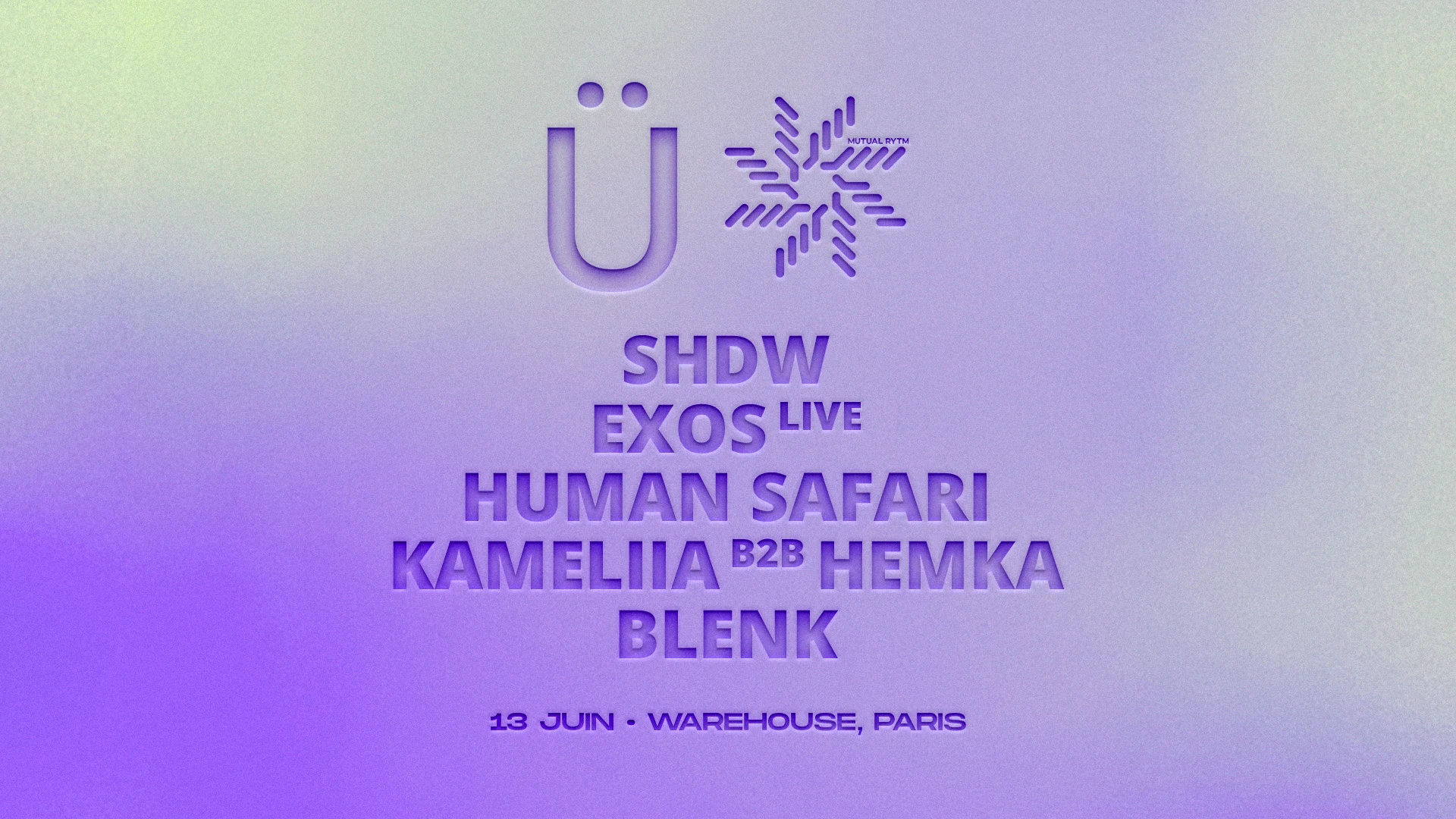 Grüv X Mutual Rytm • Shdw, Exos (Live), Human Safari & More