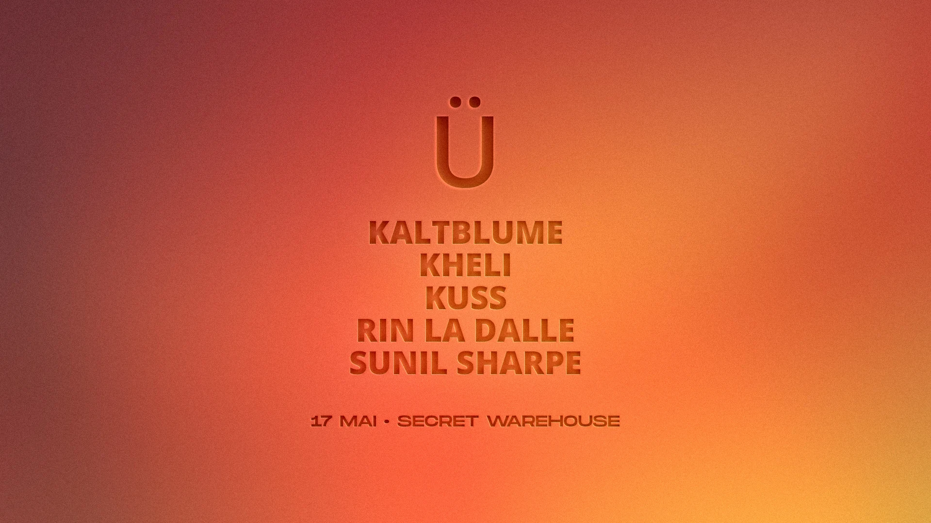 Grüv • Sunil Sharpe, Kuss, Kheli, Rin La Dalle, Kaltblume