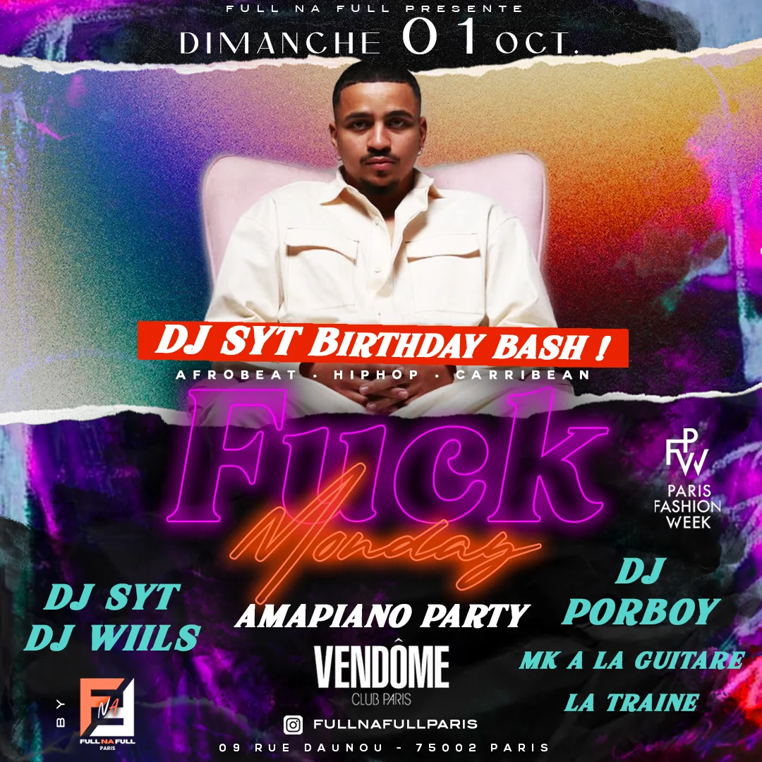 Copy Of Fckmonday X Dj Syt Birthday