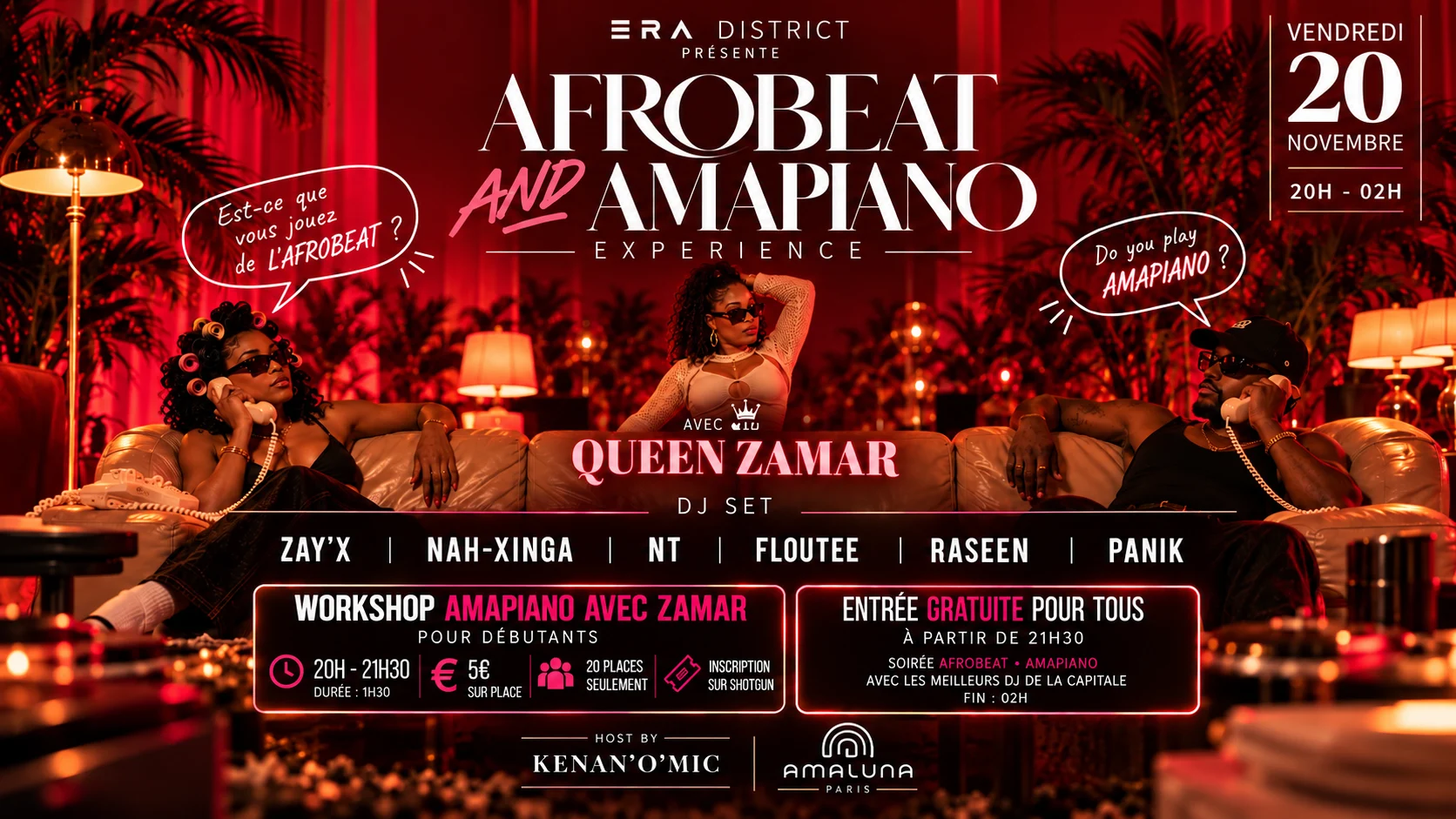 Era District:Afrobeat&Amapiano Experience ( With Workshop )
