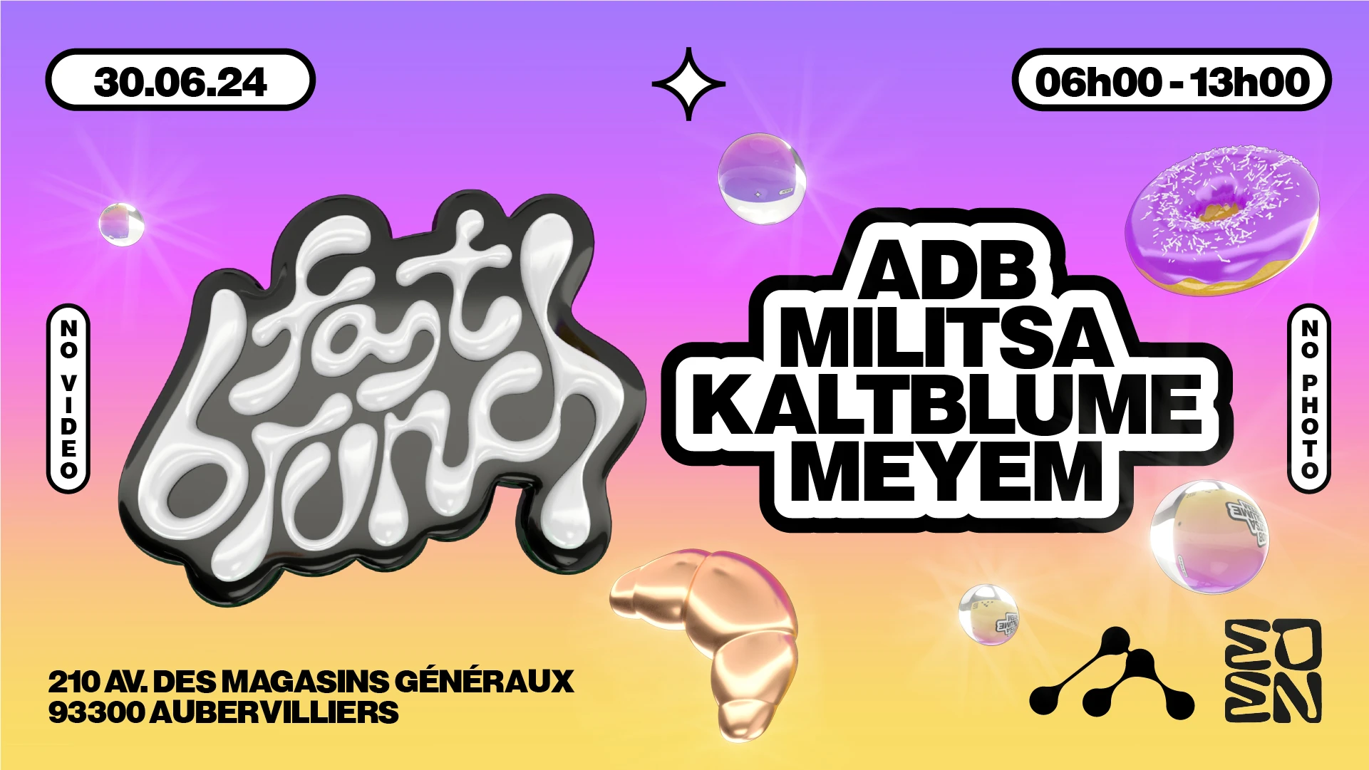 Fastbrunch Présente : Meyem, Adb, Kaltblume, Militsa