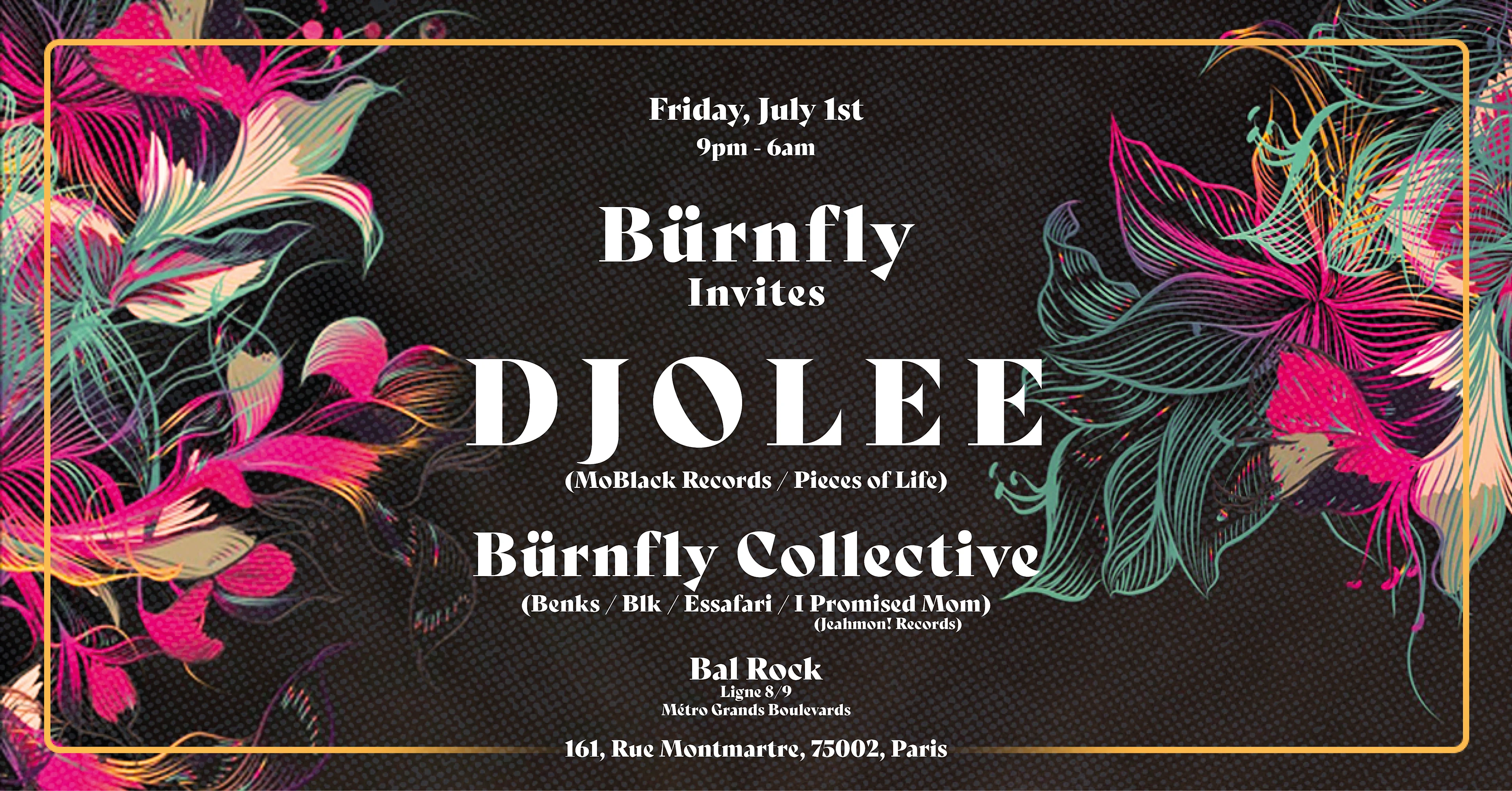 Bürnfly Invites: Djolee (Moblack Records, Pieces Of Life)