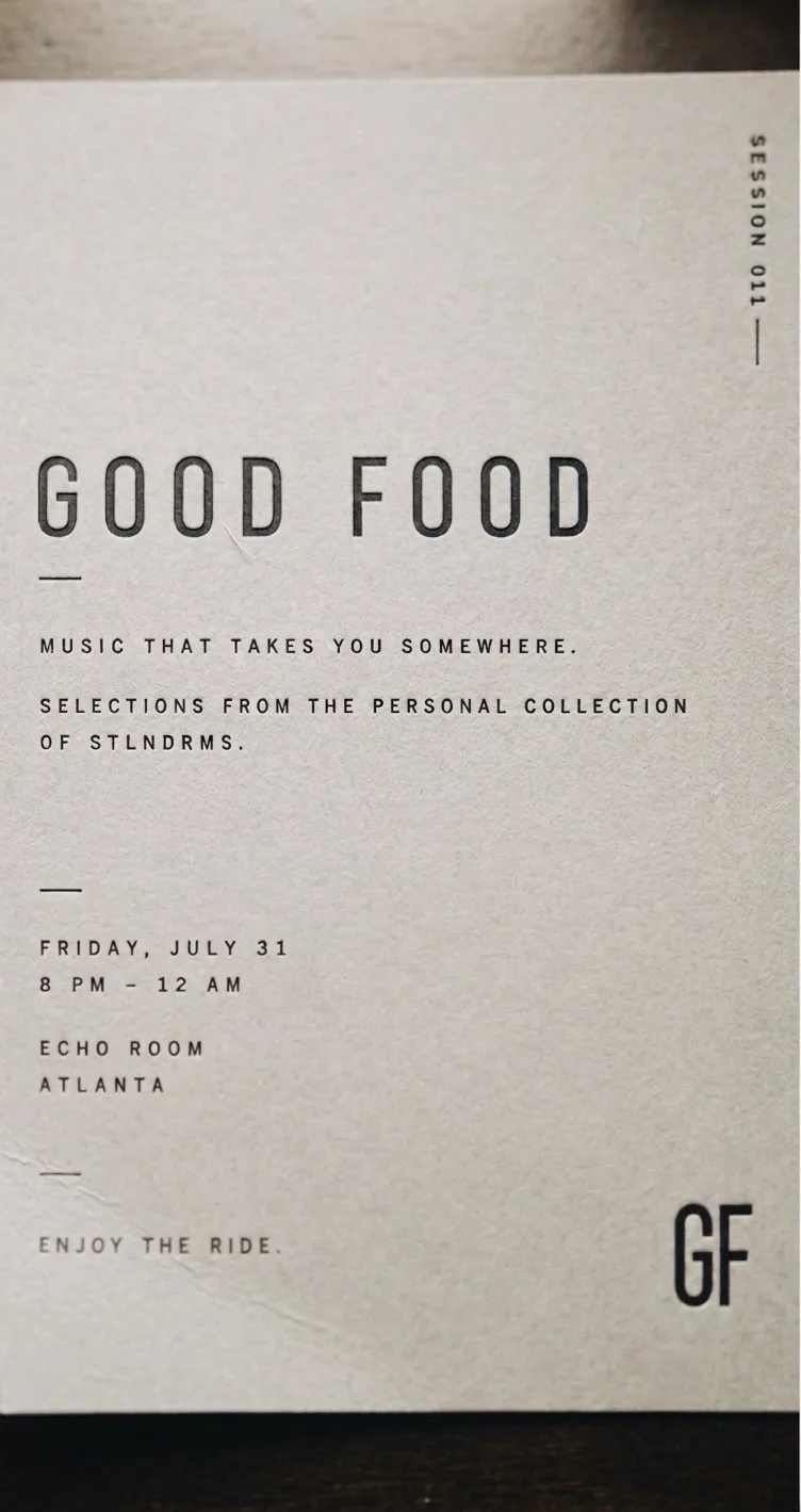 Good Food Listening Session #11